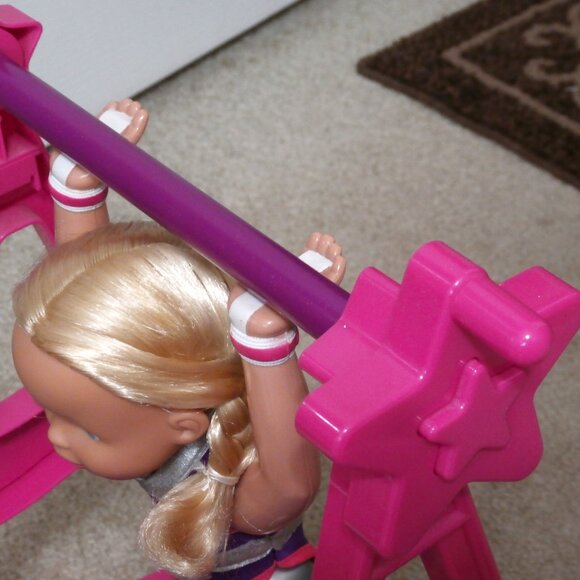 RARE 1999 SUPER STAR SUSIE 12" Gymnastics Gymnast Bar Doll Toy Biz, Inc. #33385 - Picture 9 of 11